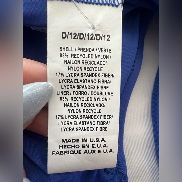 Vitamin A Luciana Full Coverage Bikini Bottoms in Sapphire Blue 12 - Picture 6 of 7